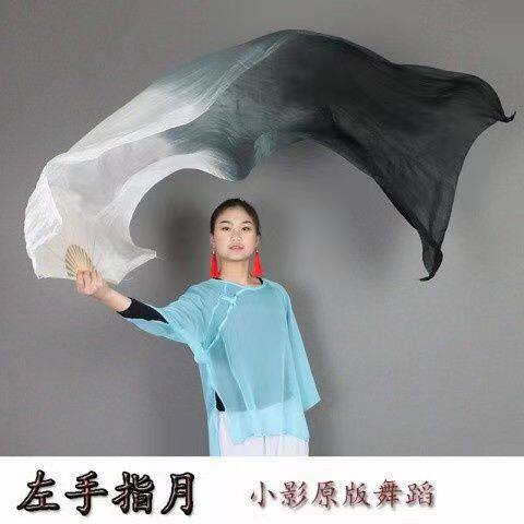 锦鲤沙舞蹈扇子万疆长扇跳舞左手