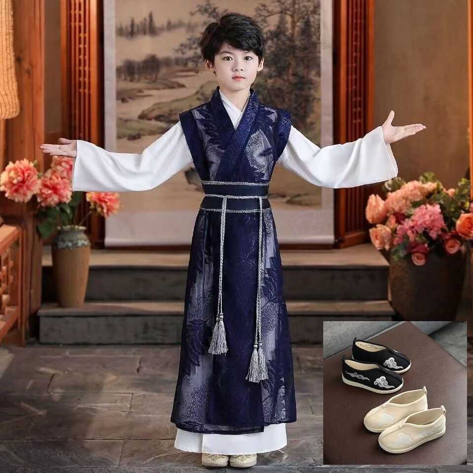 汉服儿童秋冬新款长袖交领古风