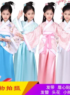 儿童古装仙女公主中汉服女童套装