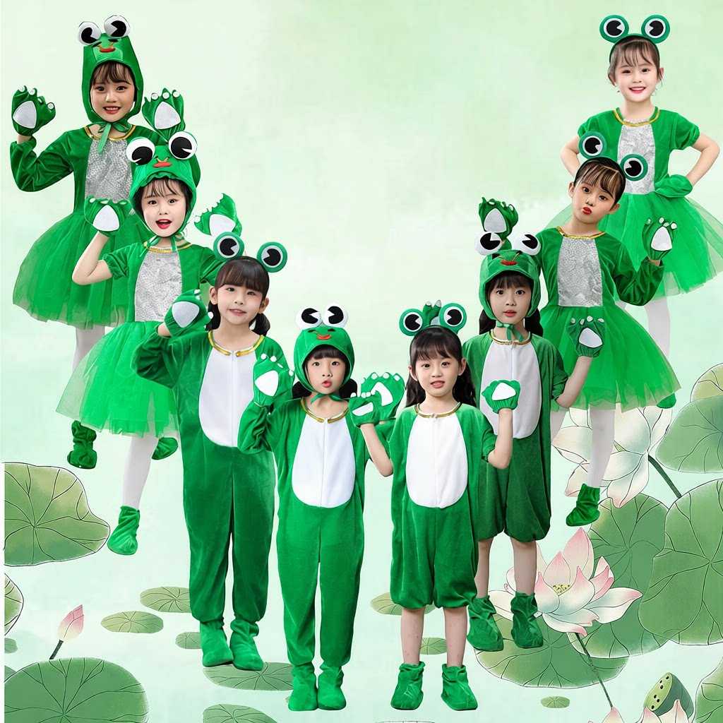 儿童青蛙演出服|小蝌蚪找妈妈