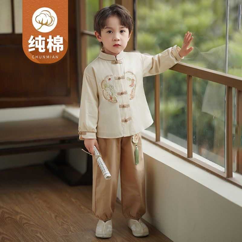 男童唐装国学服新款中式生日演出