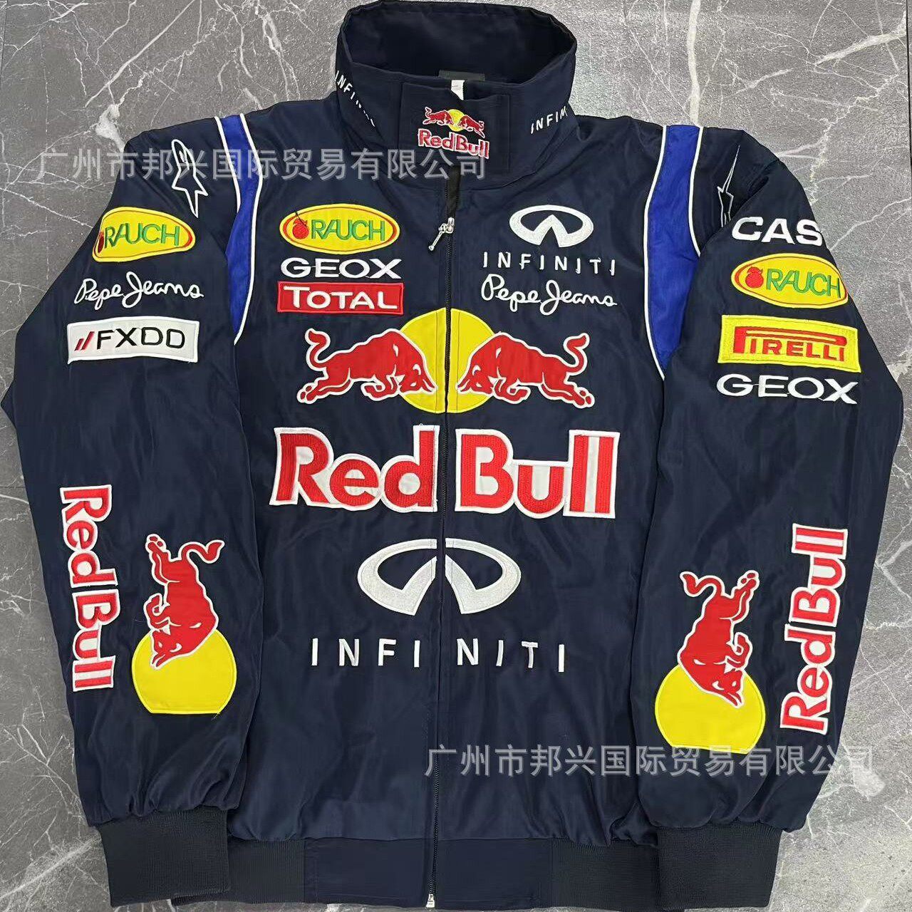 F1刺绣赛车服爆款骑行服美式