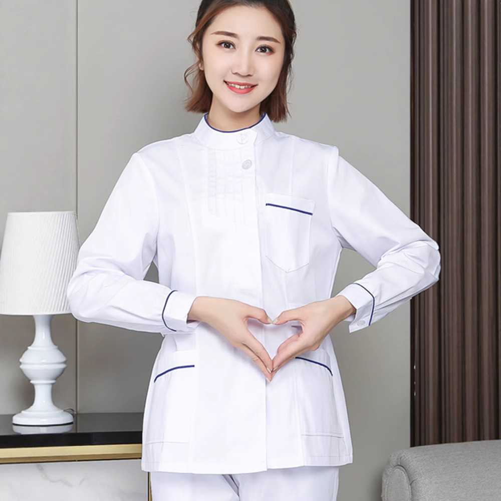 护士服女短款短袖分体套装长袖