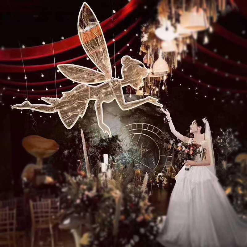 大号新款婚庆铁艺精灵摆件婚礼