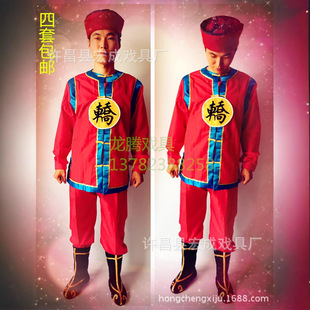 抬轿轿夫装服装打鼓服演出服女中迎亲锣鼓服男抬花轿服装衣服