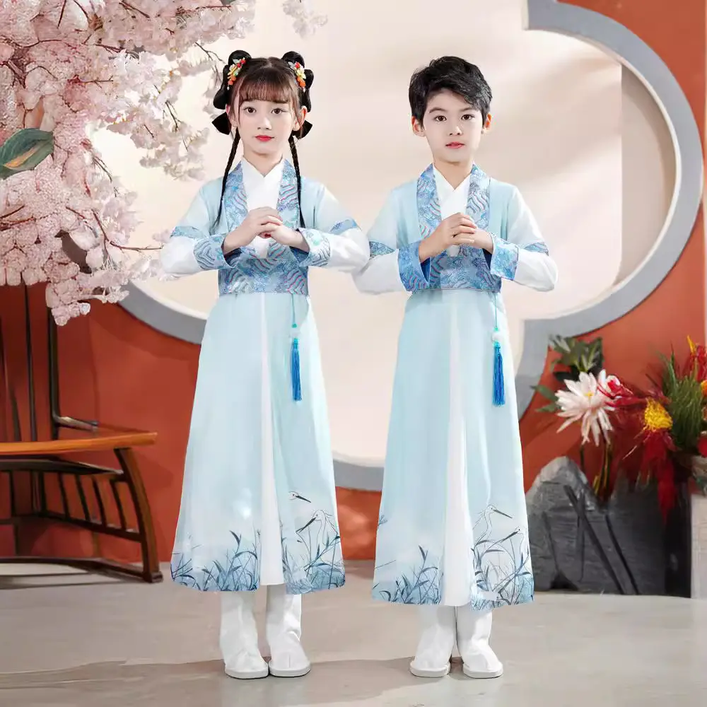 儿童国学服汉服男童小孩三字经