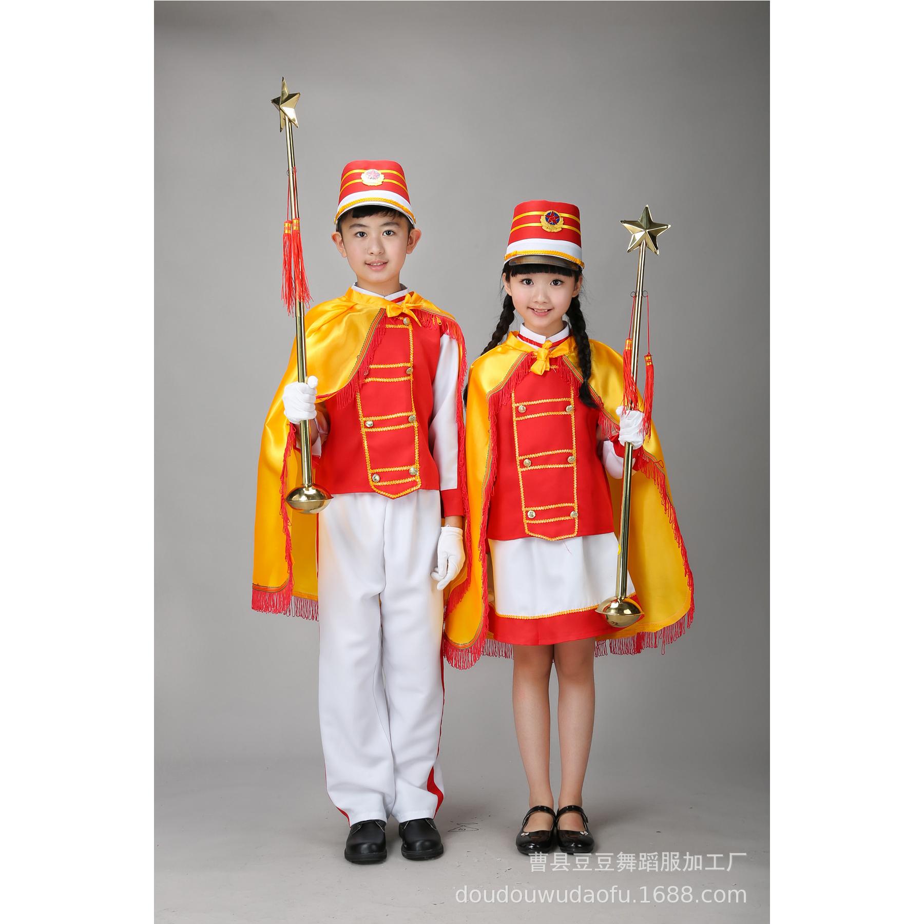 儿童鼓号队仪仗队鼓手幼儿园鼓乐队小学生鼓号服升旗手服装演出服