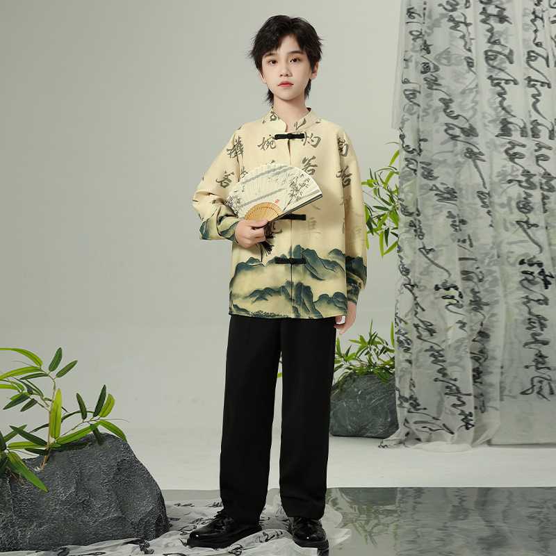 春秋中小学生民族风古典舞演出服