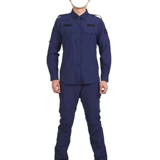 弹力速干加绒保安服冬款长袖特训