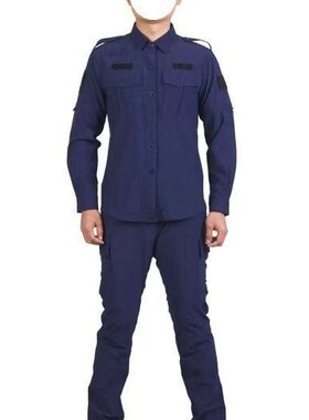 弹力速干加绒保安服冬款长袖特训
