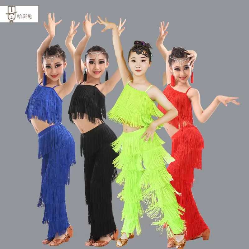 儿童拉丁舞演出服新款春夏女童