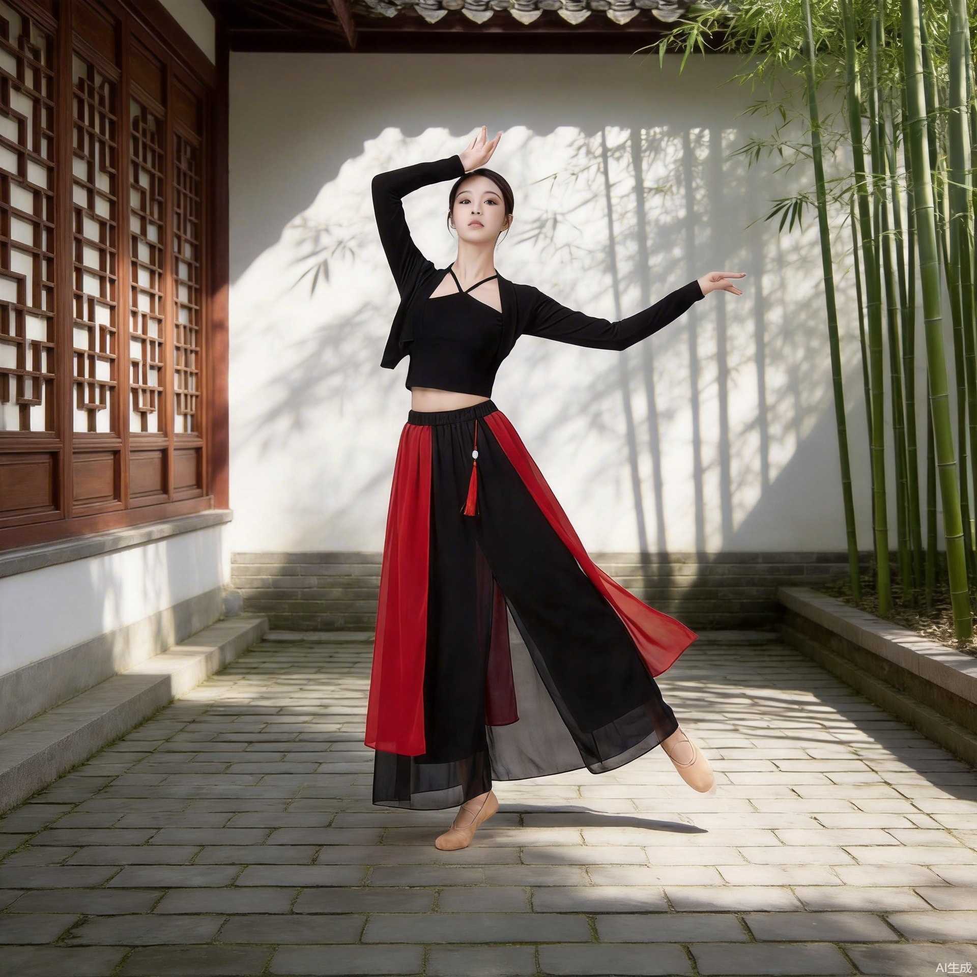 春夏新款广场舞长裙|古典交谊舞
