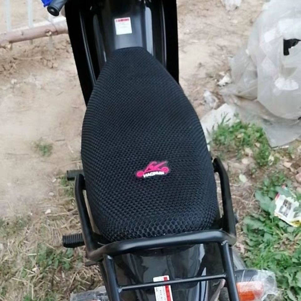 适用铃木赛驰QS110弯梁摩托车座套D蜂窝网状防晒隔热透气坐垫套