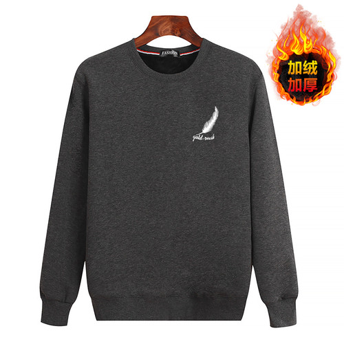 秋冬季加绒加厚保暖卫衣