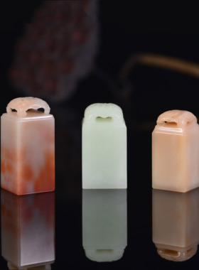 【印圃】博古莲花纹饰手工定制篆刻印章姓名书画章生日节日礼品