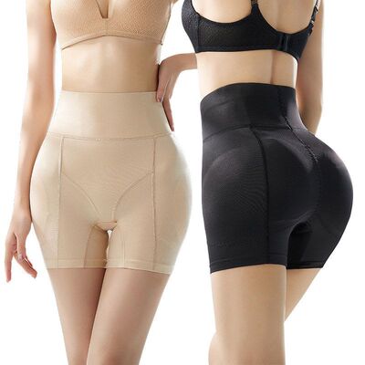 高腰塑身裤女平角收腹内裤提臀裤美臀加垫丰臀丰胯假屁股翘臀裤女