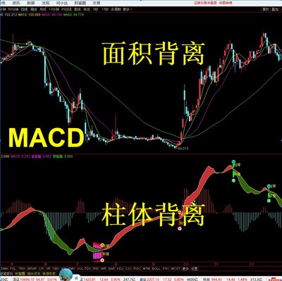 通达信指标源码  可用于可转债 MACD形态面积双背离副图指标