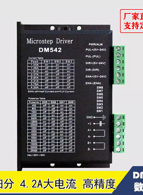 DM542 DSP数字式57/60/86型步进电机驱动器  替代雷赛M542/M542H