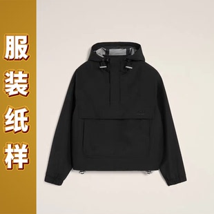 6131迦勒纸样新款秋冬裁缝DIY宽松休闲女式上衣连帽外套裁剪图