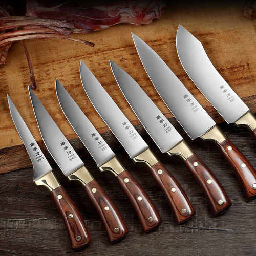 锻打剔骨刀商用高硬度屠夫剃骨猪肉分割刀宰牛宰羊杀猪专用刀具