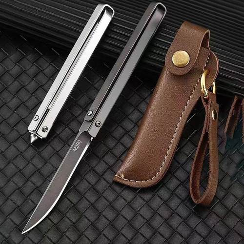 德国机械折叠水果刀便携锋利