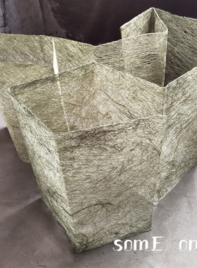 肌理金缕绿枯藤草编织网草木造型镂空造型不规则时尚时装艺术面料