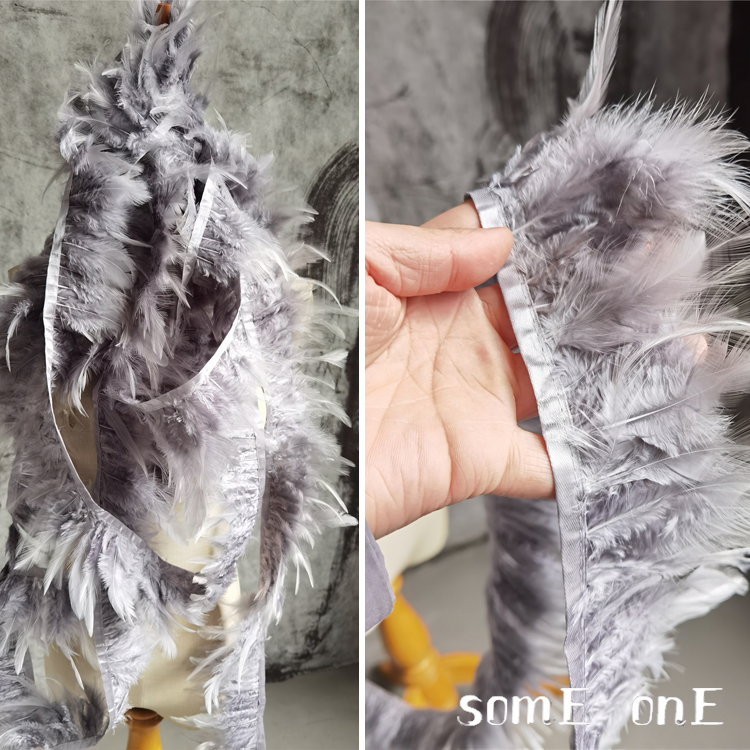 风铃羽毛服装欧美肌理