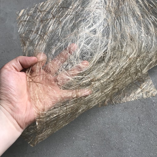 香槟金天然麻丝肌理网布设计师服装辅料半透轻薄小众创意手工面料