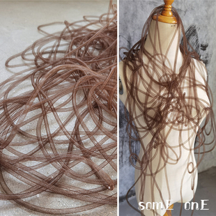 饰伸缩材料 diy镂空弹力管创意装 设计服装 辅料细细咖啡扭曲造型管