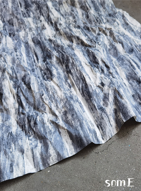 服装面料 蓝色榨干肌理造型纸 手工diy装饰背景婚庆婚礼设计面料