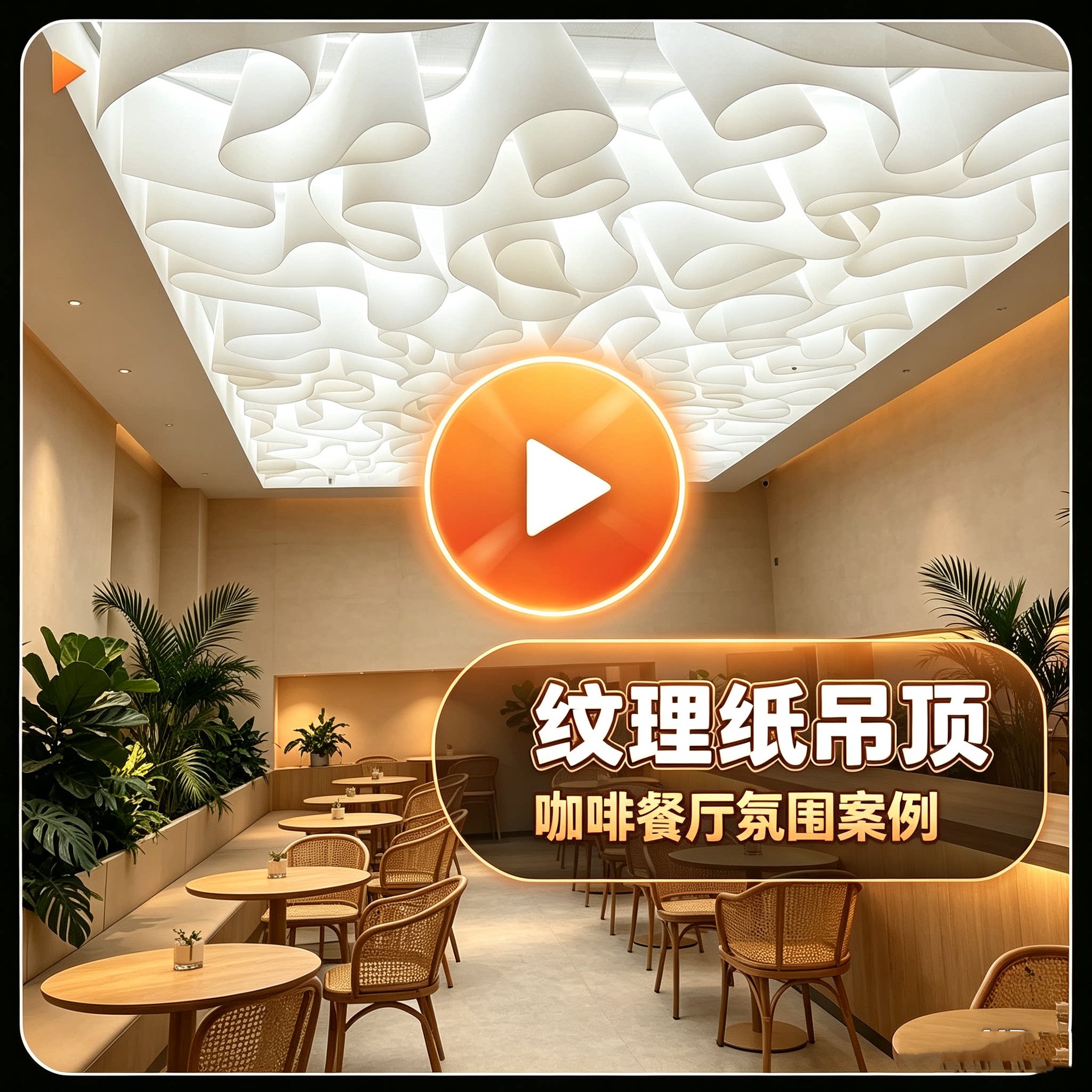 法国纹理纸室内吊顶造型挂布白色透光波浪酒店婚礼美陈背景纸张图片