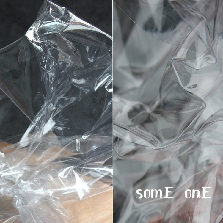 超透明硬质tpu 风雨衣透视服装包袋防水液体膜 设计师创意面料