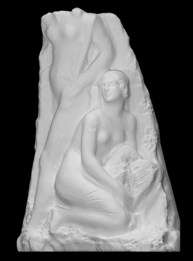 保护正义浅浮雕石膏立体艺术品家居摆件北欧饰品桌面客厅布景拍照