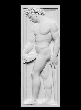 圣玛丽亚德尔菲奥雷教堂大卫石膏浮雕装饰桌面扩香北欧风艺术浮雕