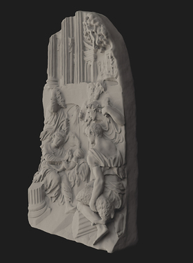 牧羊人的诞生浮雕装饰画高级家居桌面摆件北欧人物艺术家居装饰品