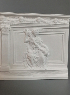 《节制》石膏浮雕装饰画桌面装饰扩香北欧风艺术橱窗陈列拍照道