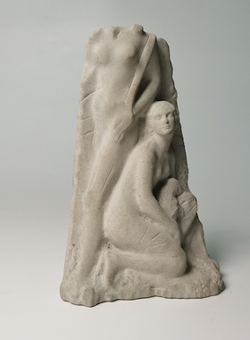 保护正义水泥混凝土鱼缸造景创意装饰桌面摆件沉水造景