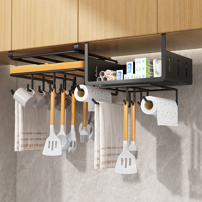 免打孔厨房置物架橱柜纸巾下挂架不锈钢锅盖架砧板架菜板架子收纳,厨房/烹饪用具,厨房置物架/置物柜/角架,淘宝优惠券,粉丝福利购,淘宝优惠卷