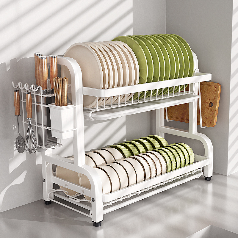 不锈钢多功能碗碟收纳层架台面沥水碗盘放碗碟子盘子碗架厨房置物