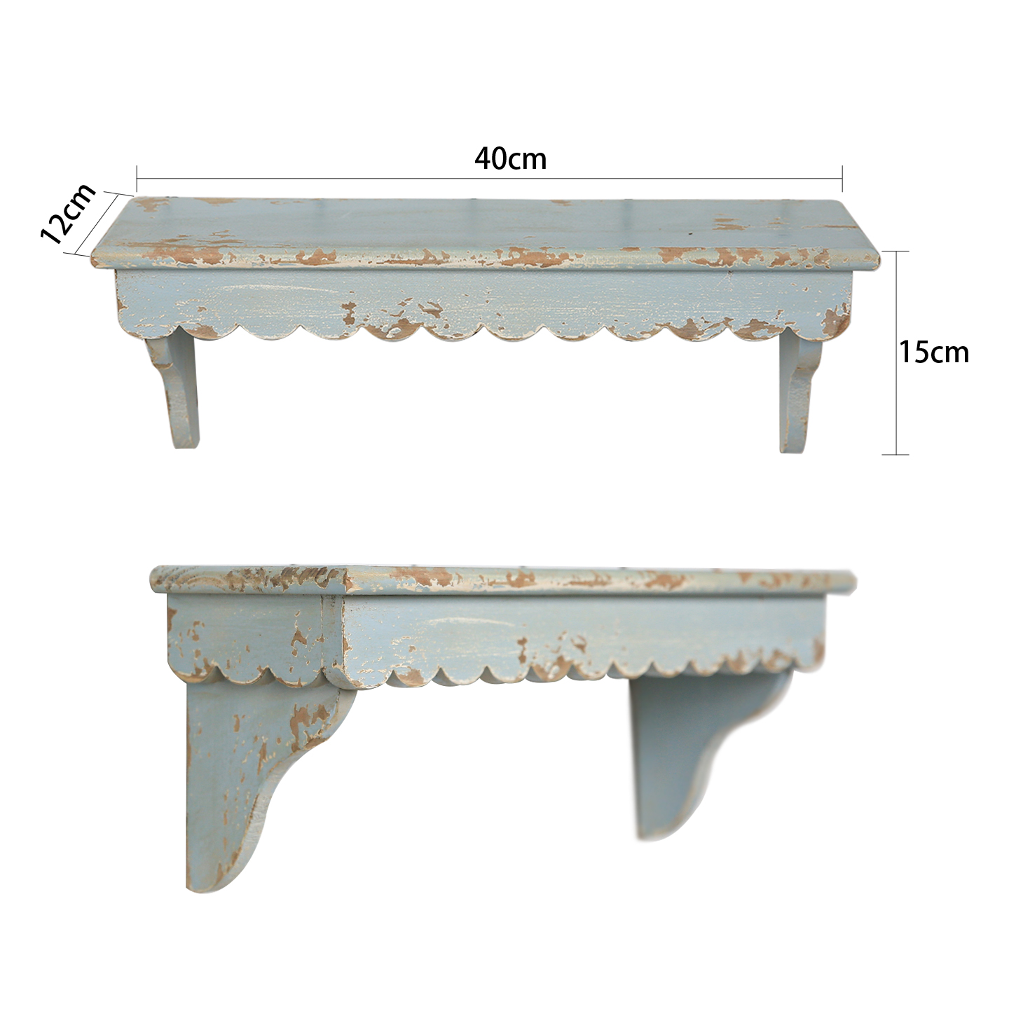 爱上花园杂货花园庭院阳台家居装饰置物壁挂实木做旧壁挂置物架