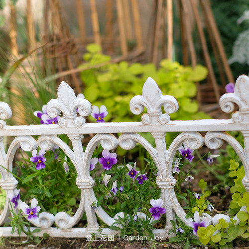 花盆小栅栏阳台庭院花园装饰