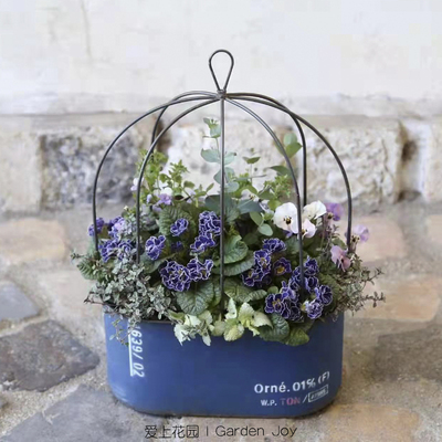 铁艺日系田园花园装饰挂式花盆