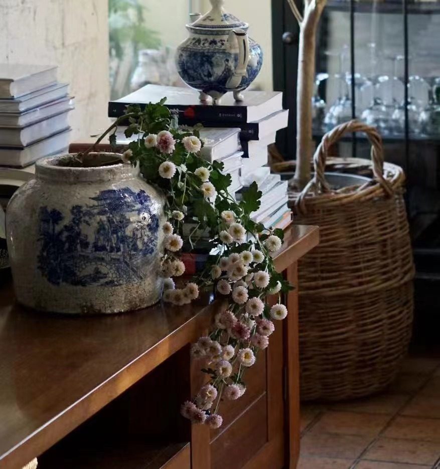 爱上花园|乡村风格红陶花盆户外 冰裂纹剥落色古风做旧青花罐磕碰,鲜花速递/花卉仿真/绿植园艺,花盆,淘宝优惠券,粉丝福利购,淘宝优惠卷