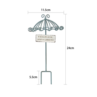 爱上花园阳台花盆家居装饰摆件花插镂空雨伞铁艺花插88