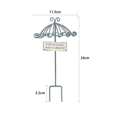 爱上花园阳台花盆家居装饰摆件花插镂空雨伞铁艺花插88