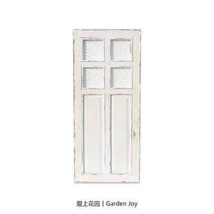 爱上花园 园艺杂货 木艺做旧装饰摆件 假门窗壁挂木门板