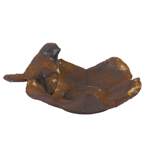 爱上花园家居阳台庭院装饰杂货摆件树脂复古做旧迷你小鸟花朵托盘