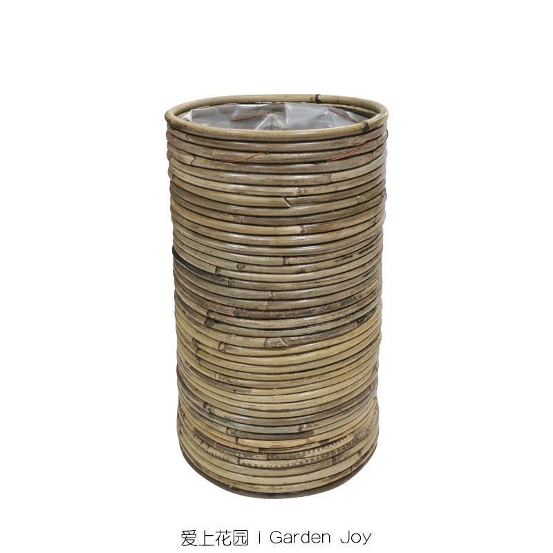 爱上花园|园艺杂货 手工藤编篮草花套盆家居收纳 粗藤圆筒筐,鲜花速递/花卉仿真/绿植园艺,其它园艺用品,淘宝优惠券,粉丝福利购,淘宝优惠卷