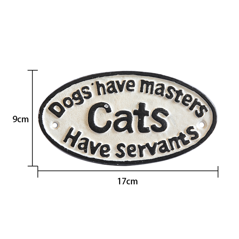 花园庭院墙壁装饰铸铁牌