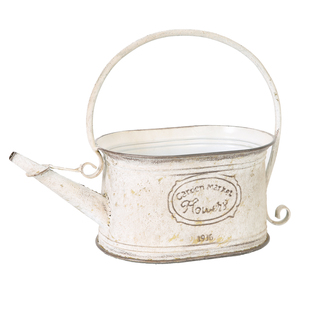 爱上花园园艺杂货做旧室内铁艺铁皮花盒单把提梁水壶花盒花盆88